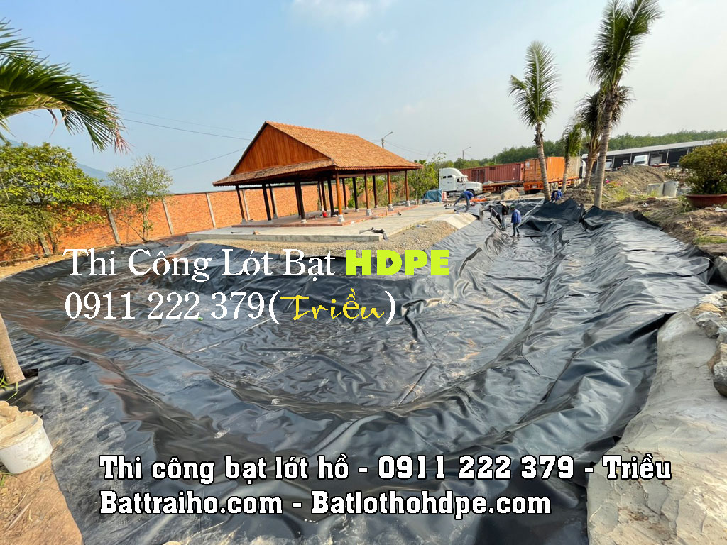 Thi Công Bạt Lót Ao Hồ tại Bình Thuận Chuẩn Đủ DEM Chất Lượng